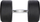 Hantel HMS HG PRO, 35 kg, i veshur me gomë, i zi