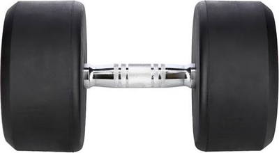 Hantel HMS HG PRO, 35 kg, i veshur me gomë, i zi
