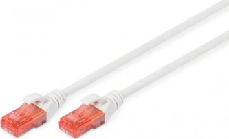 Kабел за мрежа Digitus CAT 6 U-UTP, 2m, RJ45, бел