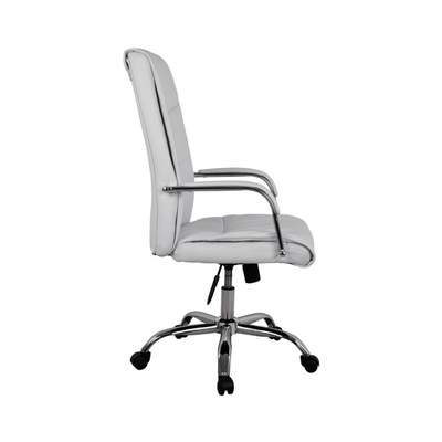 Karrige profesionale Jacob me bazë kromi 57x75.5x100cm (HM1044.12), bardhë