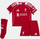 Set fanellë futbolli fëmijësh Adidas Liverpool Home 25/26, mini kit, i kuq