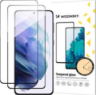 Xham mbrojtës Wozinsky Full Glue, për Samsung Galaxy S23, 9H, me kornizë të zezë