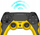 Gamepad Pad Yaxo Hornet Fury, wireless, për PC PS3 PS4, i bardhë