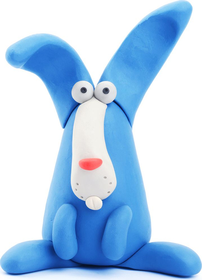Set plasteline Hey Clay Rabbit, 5 kanaçe, argjilë që thahet në ajër, shumëngjyrësh