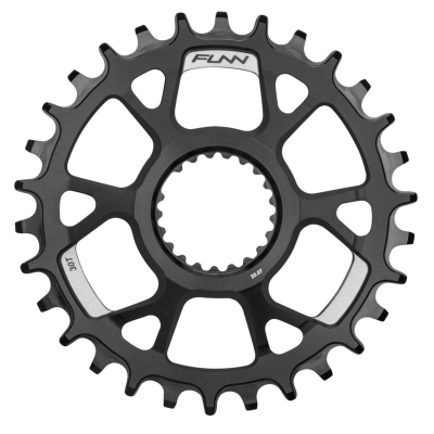 Unazë zinxhiri biçiklete Funn Solo DS, 30T, Shimano Direct Mount, e zezë