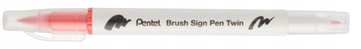 Stilolaps brush Pentel Sesw30C Twin Tip, me dy maja, Coral Pink