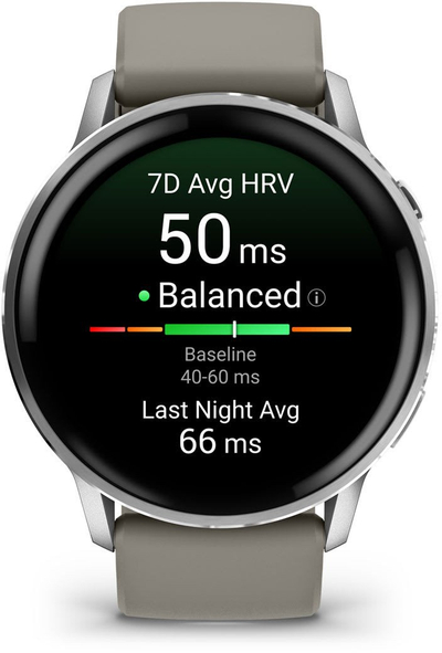 Garmin Venu 4, orë e zgjuar me GPS, bateri gati 12 ditë, çelik inoksi