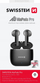 Kufje wireless Swissten Alupods Pro, Bluetooth 5.1, me kuti karikimi, trup alumini