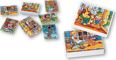 Lojë puzzle me blloqe M01, 6 figura, për kalamaj, shumëngjyrëshe