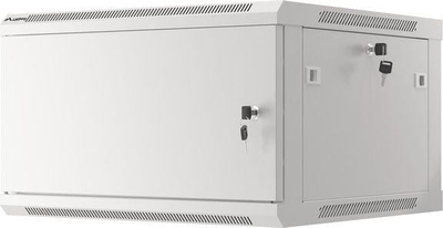 Kabinet rrjeti muror Lanberg WF01-6606-00S, 19" 6U, ngarkesë 60kg, gri