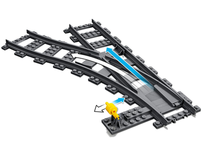 Set treni LEGO City 60238 The Switches, aksesor për shina, shumëngjyrësh