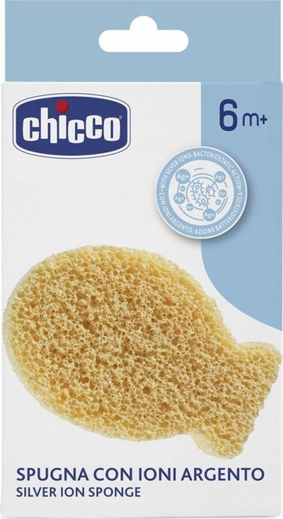 Sfungjer banjoje Chicco Silver Ion, 6m+, për kalamaj, bezhë