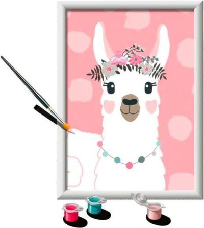 Set pikturimi Ravensburger CreArt Llama, 18 x 24 cm, për kalamaj
