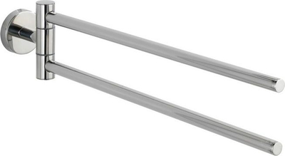 Mbajtës peshqiri Wenko 2 krahë, metal, krom