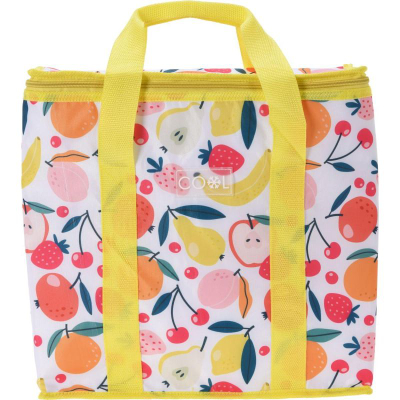 Qese termike Thermal Bag Fruit, 16L, me izolim termik, e verdhë