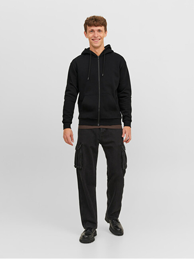 Triko Jack&Jones JJEBRADLEY Relaxed Fit 12249342 Black