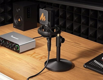 Mikser audio Maono PS22, 2 kanale XLR, 192kHz USB, i zi
