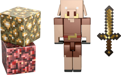 Figurë loje Educa Borras Minecraft, 8 cm, me nyje që lëvizin, shumëngjyrëshe