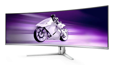 Monitor gaming Philips Evnia 8000 49M2C8900L, 49", Dual QHD QD OLED, i bardhë
