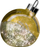 Ornament dekorativ LED, sferë qelqi 20 cm, me bateri, ngjyrë ari