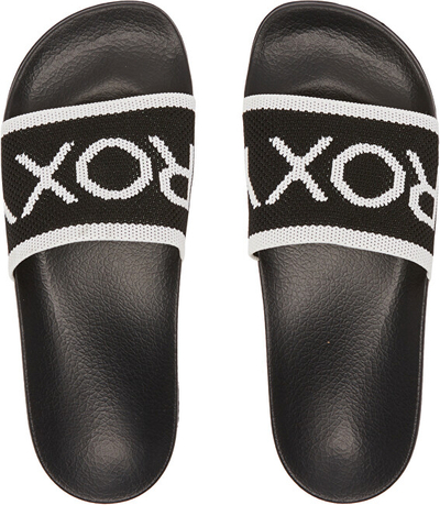 Papuçe Roxy Slippy Knit, të bardha/zeza