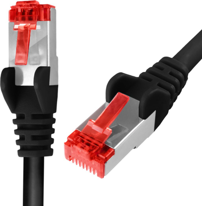 Kabllo rrjeti Spacetronik RJ45 Cat6 S FTP, 10m, LSZH, e zezë