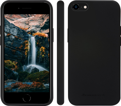 Kuti telefoni Dbramante1928 Greenland për iPhone 8, SE 2020, SE 2022, mbrojtëse, e zezë