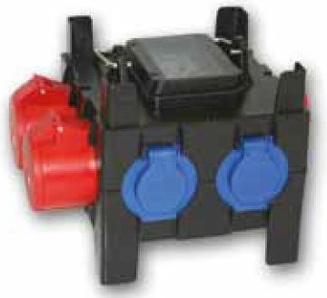 Kuti portative shpërndarëse PCE NYSA 9030149W, 32A hyrje, 2x16A 5P 3x2P+E, 8 module
