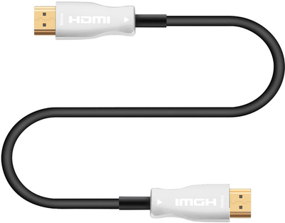 Kabllo optike PremiumCord High Speed me Ethernet 4K@60Hz, 30m, M/M, e zezë