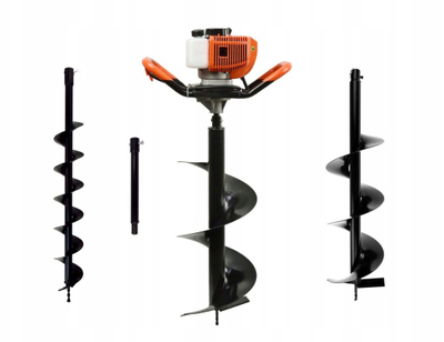 Trap toke me benzinë Geko G84020, 62cc, 1.4kW, 3 freza, i kaltër