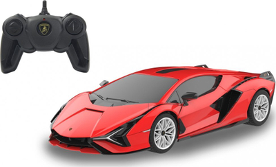 Makinë me pult Jamara Lamborghini Sian, shkalla 1:24, 2.4GHz, e kuqe