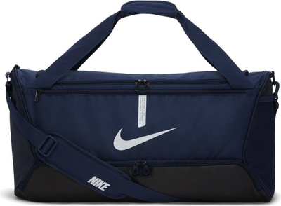 Çantë sportive Nike Academy Team, 95L, me rrip shpatulle, blu e errët