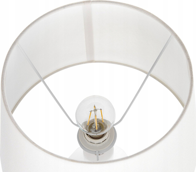 Lampë tavoline Beliani Lambre, qeramike, 53 cm, e bardhë