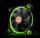 Ftohës Thermaltake Riing LED, 120 mm, i gjelbër