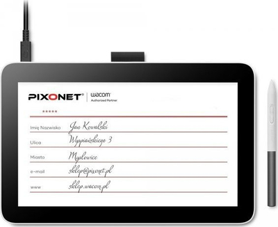 Tablet për firmë Wacom Signature Display 12, ekran 12", me stylus, i zi