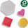 Set tabela pegboard SES Creative Green Beedz 06403, 4 copa, me ngjyra të ndryshme