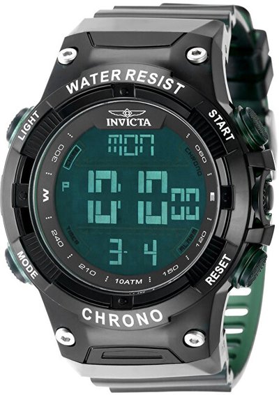 Orë dore për meshkuj Invicta Racing Digital 49042, e gjelbër