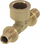 Tee bronzi Tece FI, 16mm x 1/2" x 16mm, bronzi