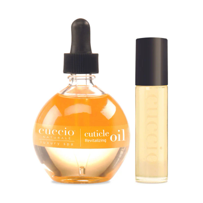 Set vajrash për thonj Cuccio Cuticle Oil Kit, Milk & Honey, 73ml + 10ml