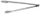 Pincë kuzhine DeBuyer Multi Tong, 24 cm, çelik inox, ngjyrë argjendtë