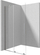 Mur dushi walk in Deante Prizma, 120x195 cm, xham transparent, çelik i furçuar