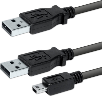Kabllo USB Logo USB A në microUSB, 0.6 m, USB 2.0, e zezë