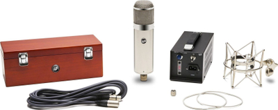 Mikrofon kondensator Warm Audio WA-47, me tub vakum, diafragmë e madhe, i artë