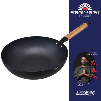 Tigan wok Heinner Rikito Watanabe, 32 cm, alumini, i zi
