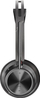 Kufje me mikrofon HP Poly Voyager Focus 2 UC, USB C, me adapter USB A, me qëndruese