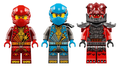 Lodër ndërtimi LEGO NINJAGO Kai’s Flying Robot Vehicle 71830, për fëmijë, shumëngjyrëshe
