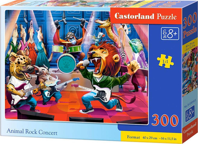 Puzzle Castorland Animal Rock Concert, 300 copa, shumëngjyrësh