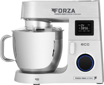 Makinë kuzhine ECG Forza 7800 Ultimo, 1800W, enë 8L, argjend
