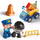 Lojë me blloqe Building Blocks City Action Police Station, 175 copë, stacion policie me burg, shumëngjyrëshe