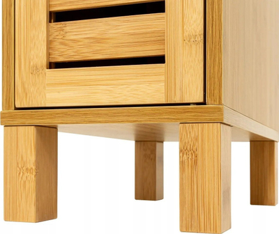 Kabinet banjoje 5five Sicela, bambu dhe MDF, ngjyrë natyrale